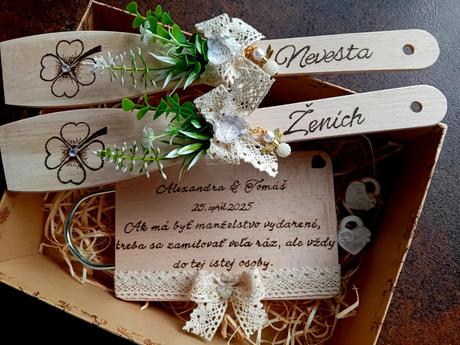 Svadobné vypaľované tabuľky,