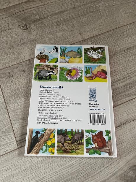 Kniha kamaráti zvieratká, 