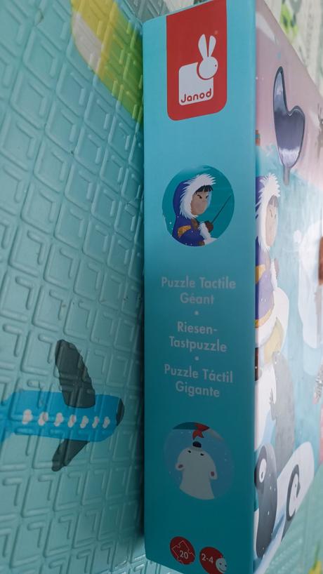 Janod puzzle dotykové život na ľade s textúrou,