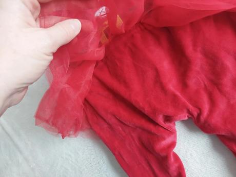 Zamatové vianočné dupačky so sukničkou next 74, 74