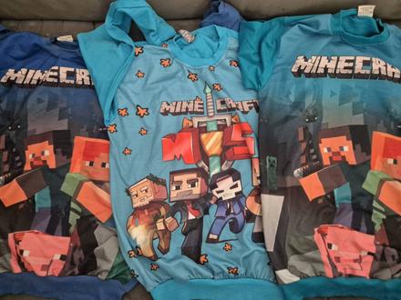 Nove mikiny minecraft,fortnite,brawl stars,roblox,, 122 - 164
