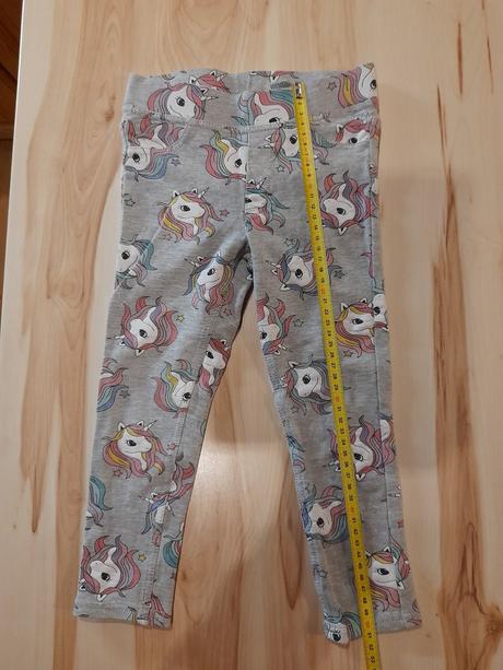 Džegíny s jednorožcami, h&m,104
