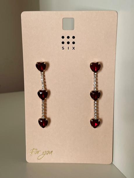 Plesové srdiečkové náušnice, 