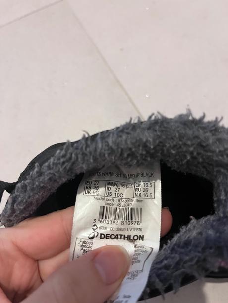 Detské čižmy, decathlon,27