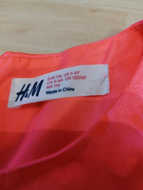 Šaty slávnostné krásne, h&m,116