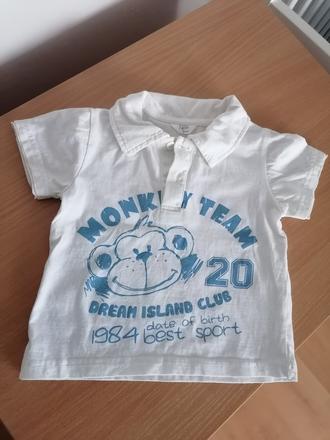 Biela polokošeľa - 74, 74