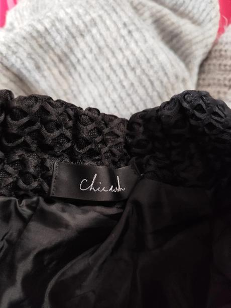 Cierna sukňa chicwish, s