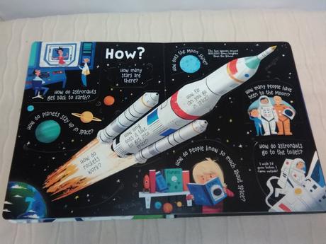 Usborne lift the flap q & a about space,