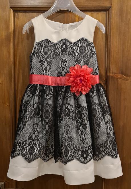 Slávnostné saténové šaty s čipkou veľkosť 116, lindex,116