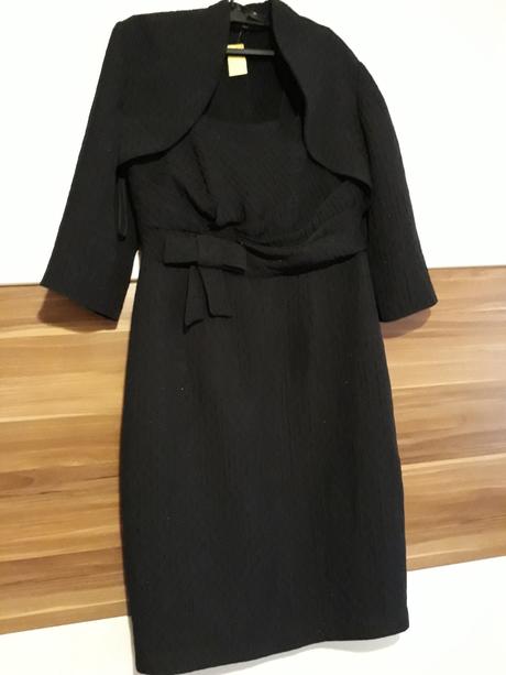 Cierne saty s bolerkom, xl