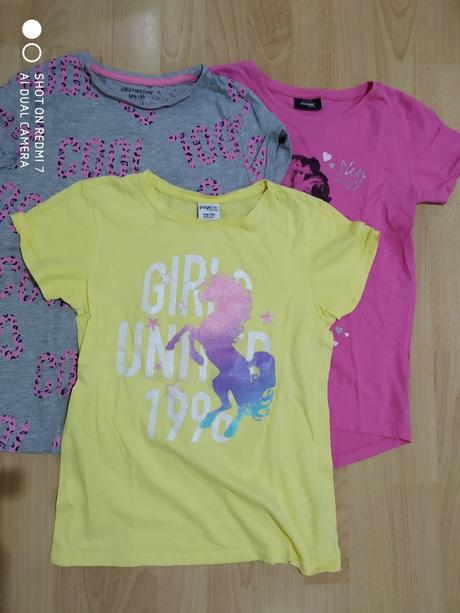 3x tričká veľ.146/152, takko,146