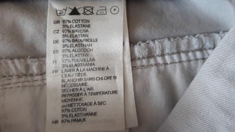Béžové nohavice, h&m,36