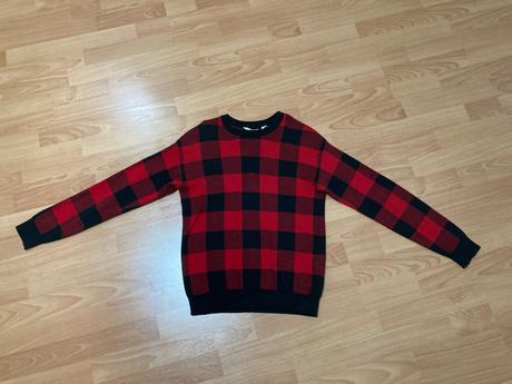 Károvaný sveter, h&m,152