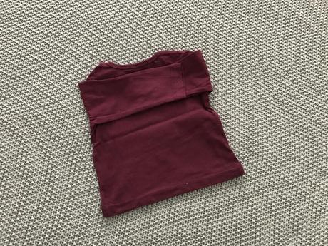 Bordové tričko, hema,62