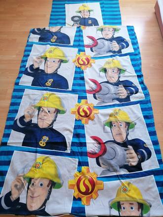 Posteľ. obliečky poziarnik sam, šírka (cm): 130,dĺžka (cm): 190