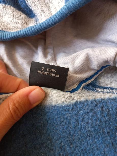 Tepla mikina, h&m,98