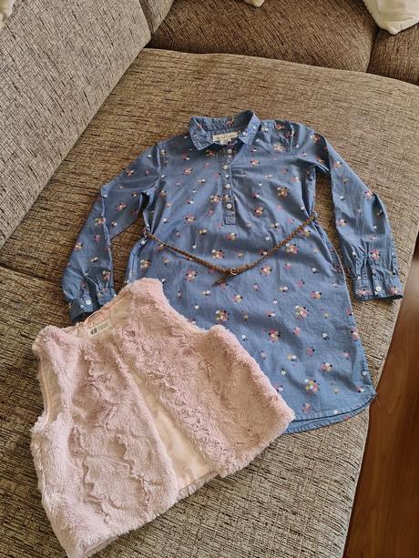 Tunika s kožušinkou h&m 134/140, h&m,134