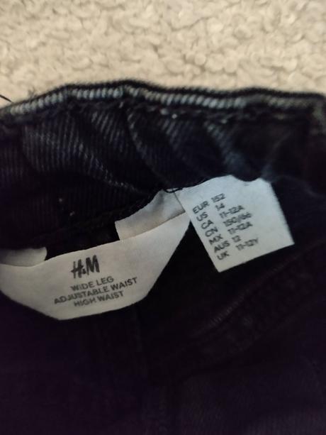 Wide leg s poštovným, h&m,152