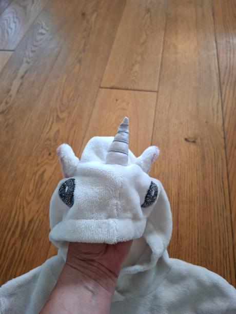 Teplá mikinka jednorožec, h&m,134