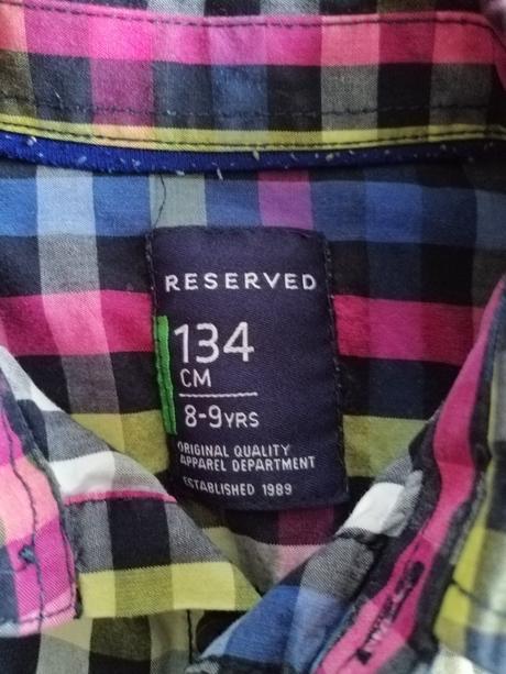 Košeľa kockovana, reserved,134