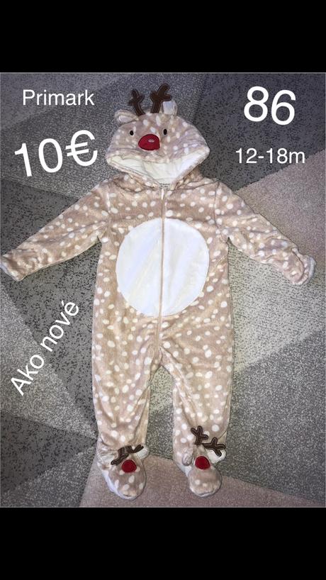 Teplý overal, primark,86