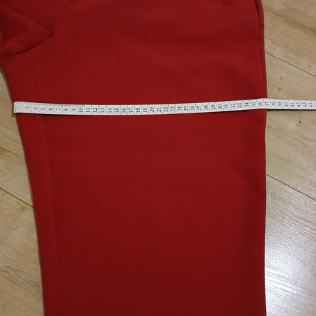 Červené elegantné nohavice, c&a,48