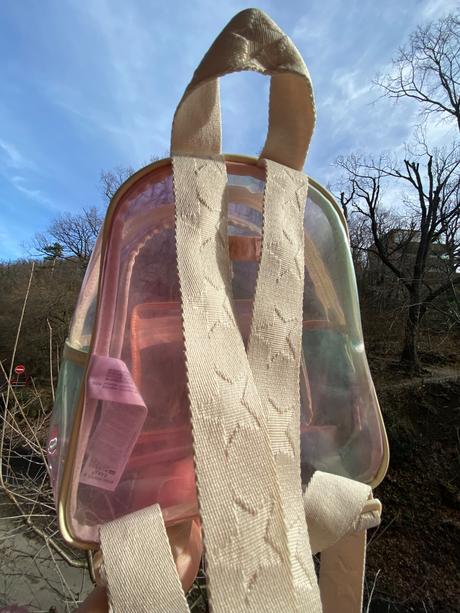 Detský priesvitný ruksak značky zara, zara