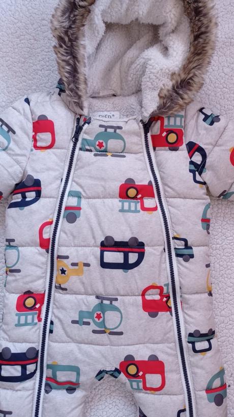 Zimný overal fred&flo, autíčka, 8-12mes,, f&f,74