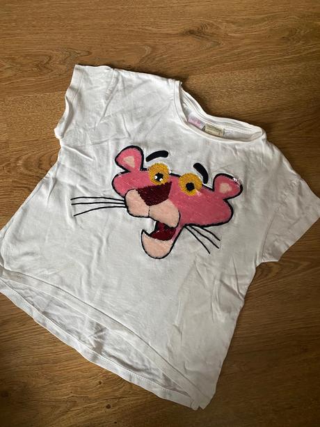 Tričko ružový panter, zara,110