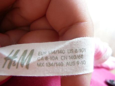Dievcenske saty, h&m,134