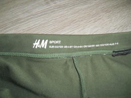 3/4 legíny 122/128, h&m,122