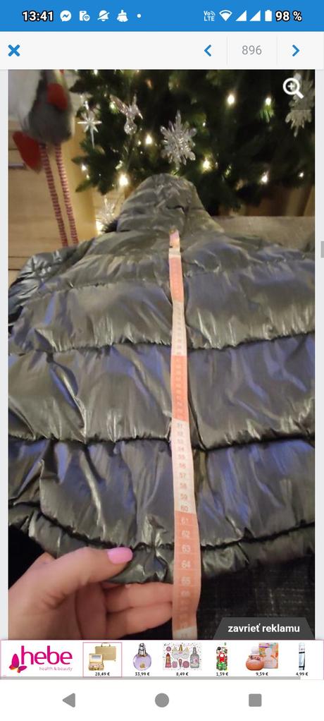 Dámska zimná vetrovka, s