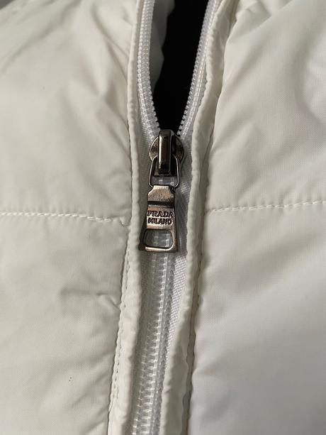 Vatovaná unisex vintage vesta prada, prada,s