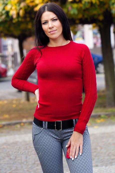 Dámske sivé nohavice s opaskom x  factory, l