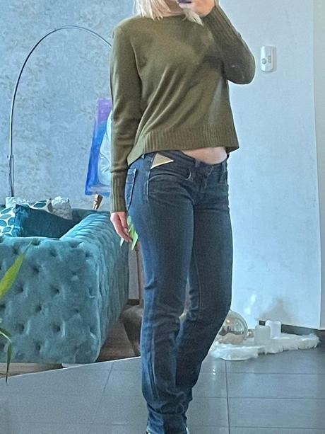 Khaki dámsky sveter h&m v. s, h&m,s