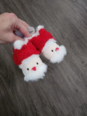 Mikulášske/vianočné papuče 6-9mes, 74