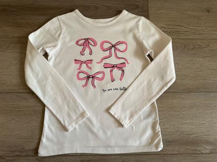 Tričko h&m mašličky 122/128, h&m,128