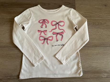 Tričko h&m mašličky 122/128, h&m,128