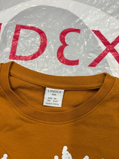 Lindex tričko s dinosaurom na 5-6 rokov, lindex,116