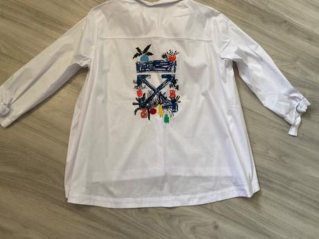 Biela košeľa s výšivkou, m