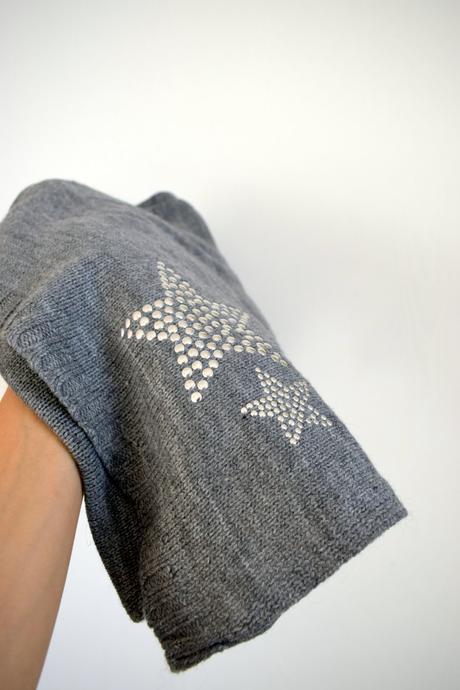 Príjemný šál s hviezdičkami tchibo, tcm,158