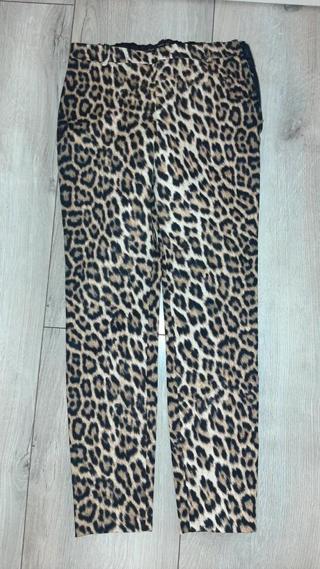 Nohavice s leopardím vzorom zara, zara,s