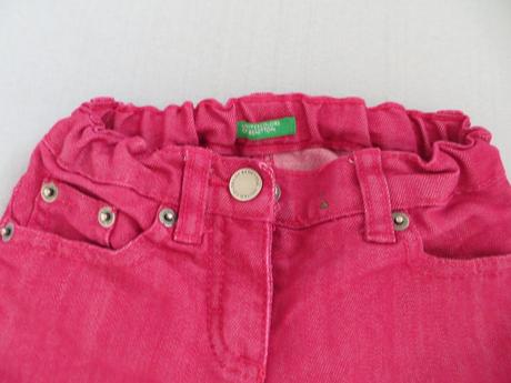 Bordové rifľové nohavice, benetton,92