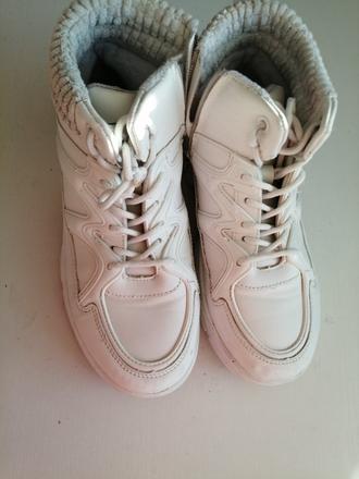 Topanky pre dievčatka zimne, biele vel. 36, 36