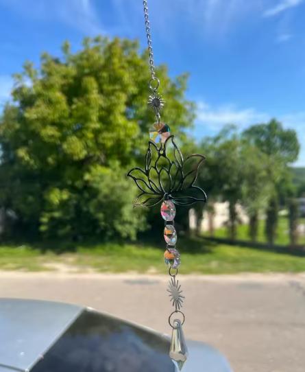 Lapač slnečných lúčov lotos - strieborný, 