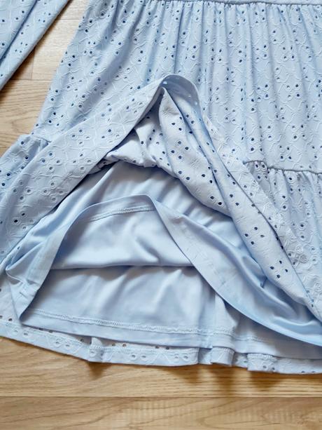 Bledomodré šaty od značky vila,veľ.xs, xs