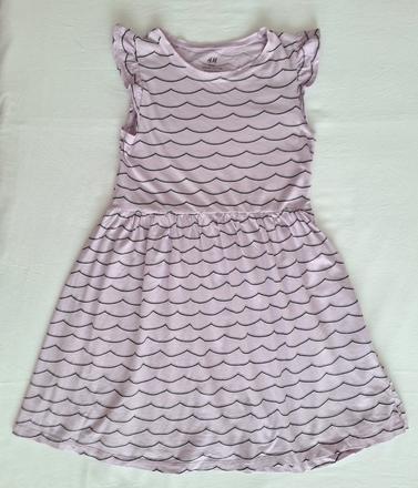 Šaty fialkové, h&m,134