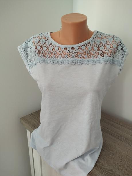 Tričko s krajkou m, l sadne, 