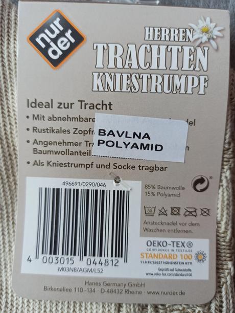 Podkolienky s brošňami, 44 / 46