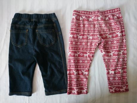 Dievčenský balíček 6 ks, tričká, tepláky, legínky, 68–80